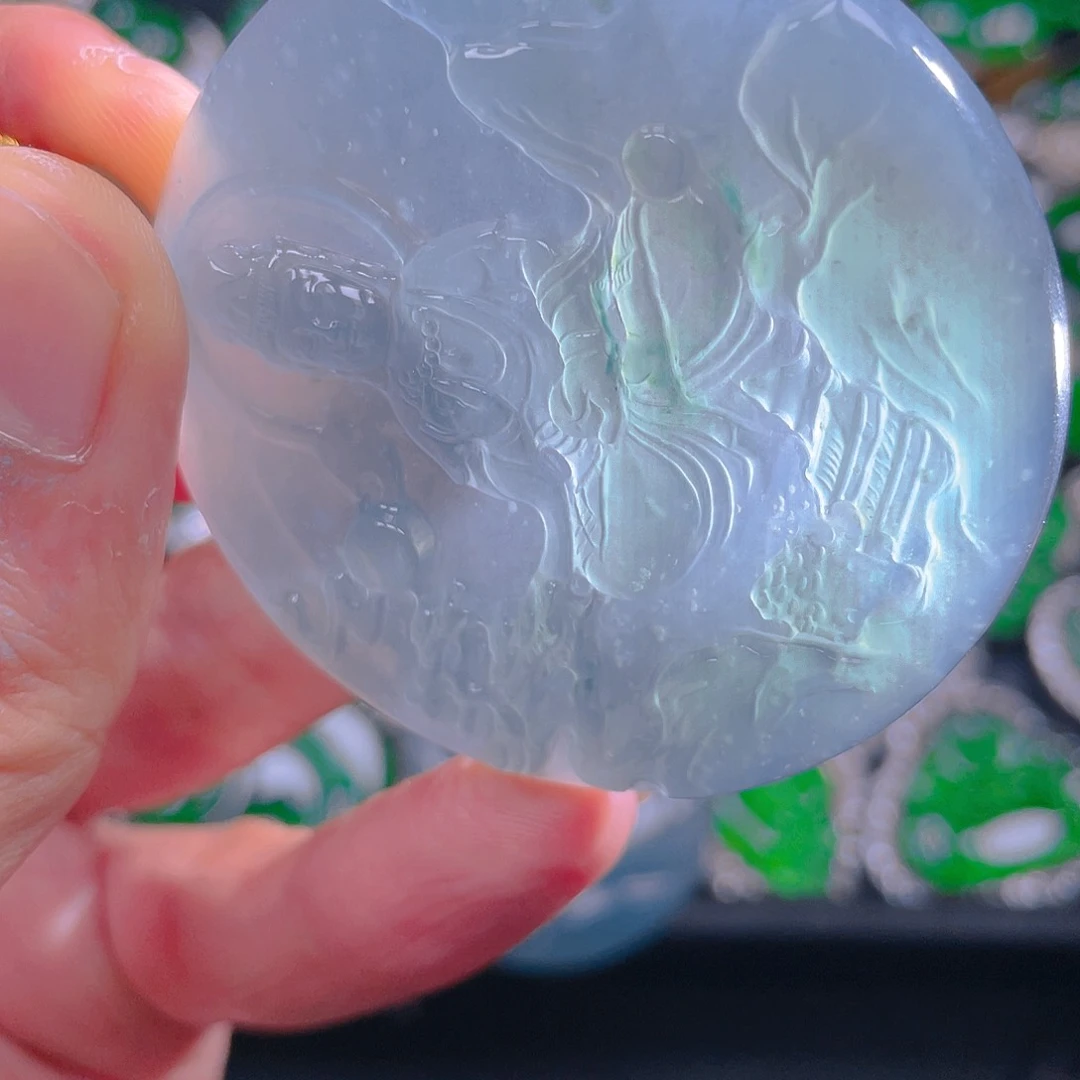 翡翠未镶嵌吊坠(不含链)