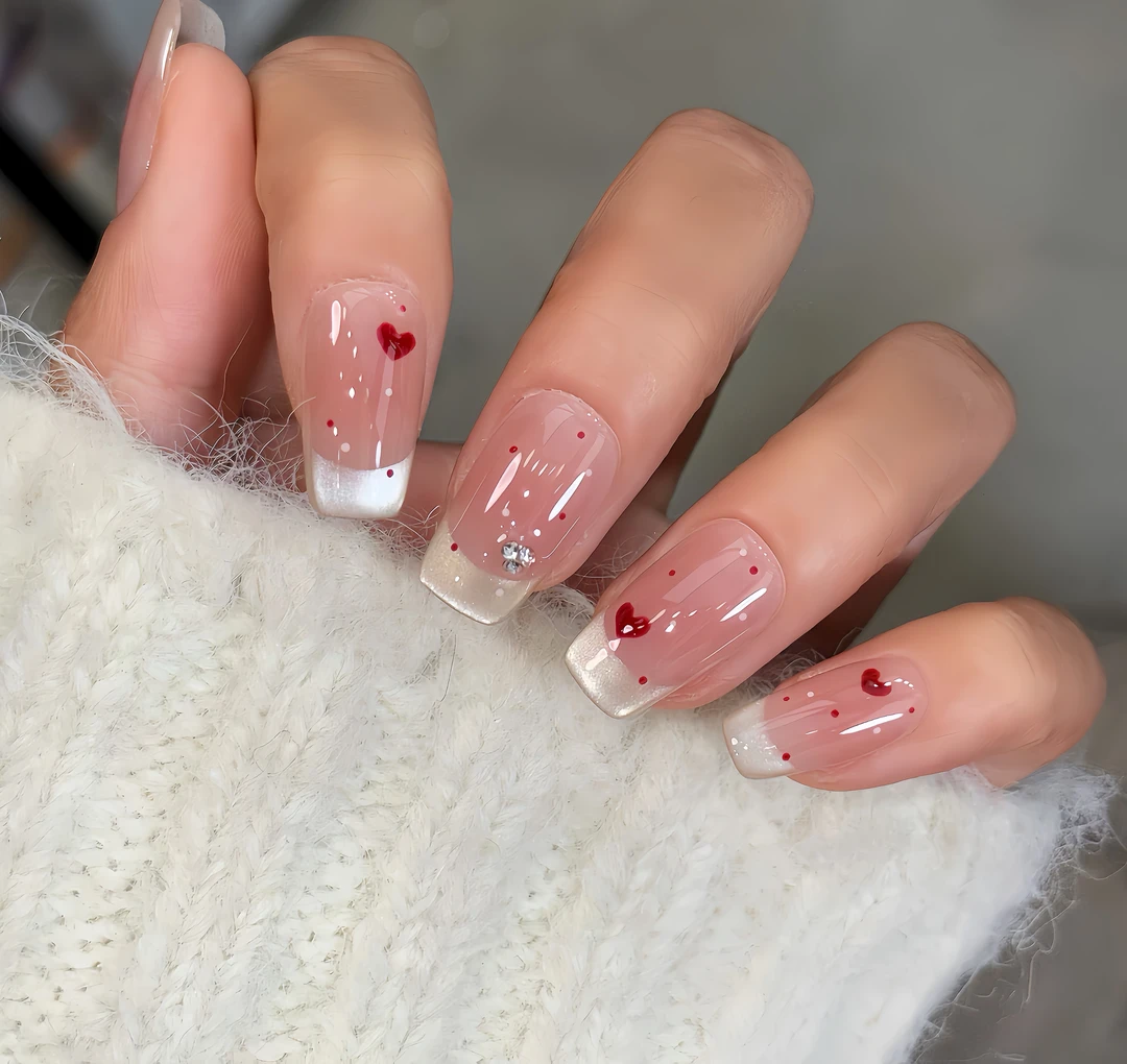 【女神降临】夏日纯欲缤纷波点少女氛围感  纯手工显白穿戴甲