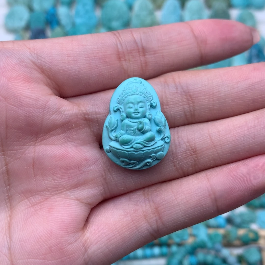 未镶嵌绿松石珠宝奇石