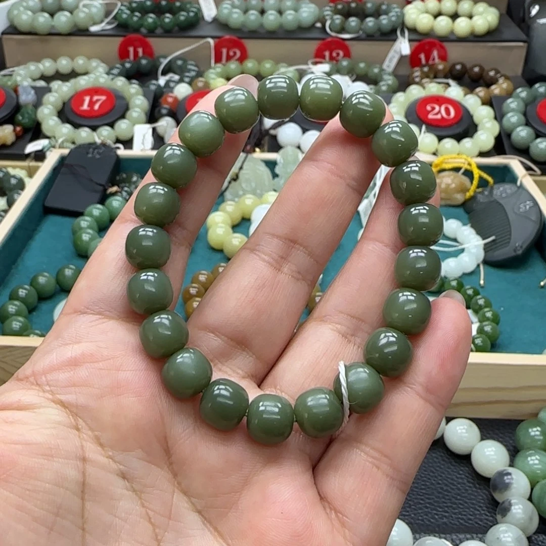 和田玉未镶嵌手链10