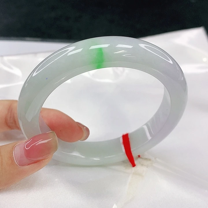 翡翠未镶嵌手镯圈58，28013