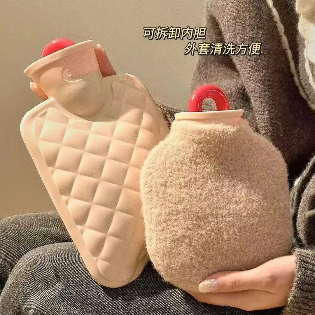 暖宫热水袋注水暖水袋毛绒敷肚子冬天女生热敷迷你小号婴儿暖手宝