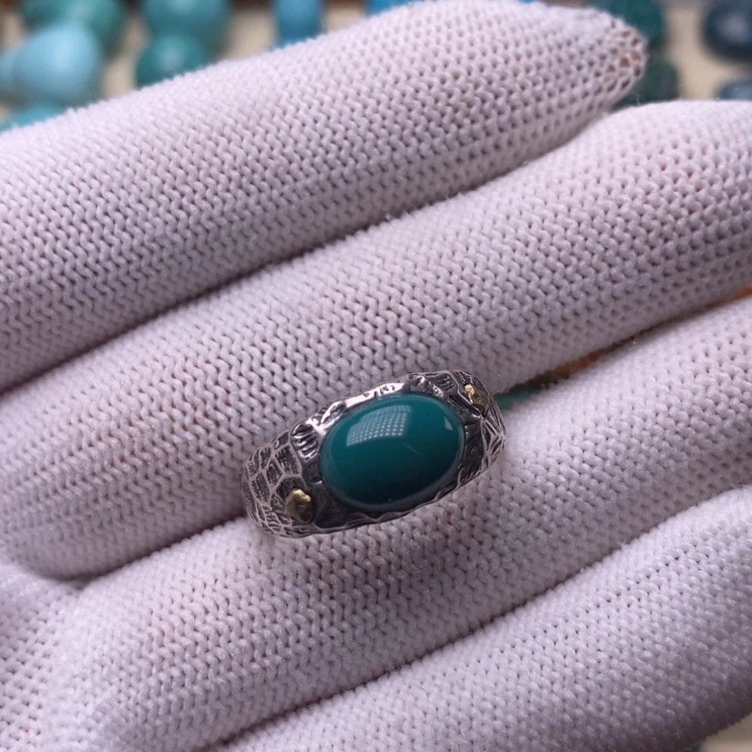 绿松石未镶嵌绿松石戒指