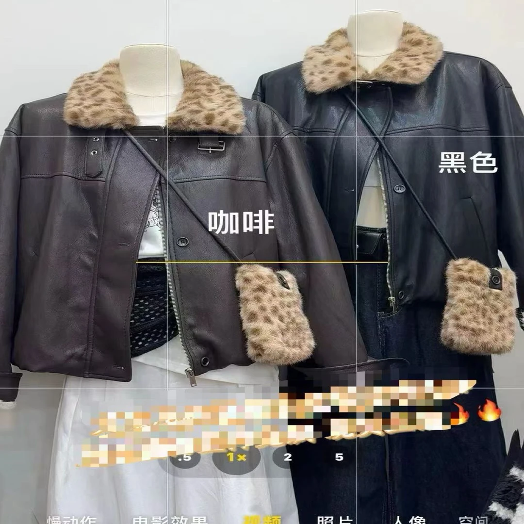 ZEMALA｜新款加绒加厚皮衣外套