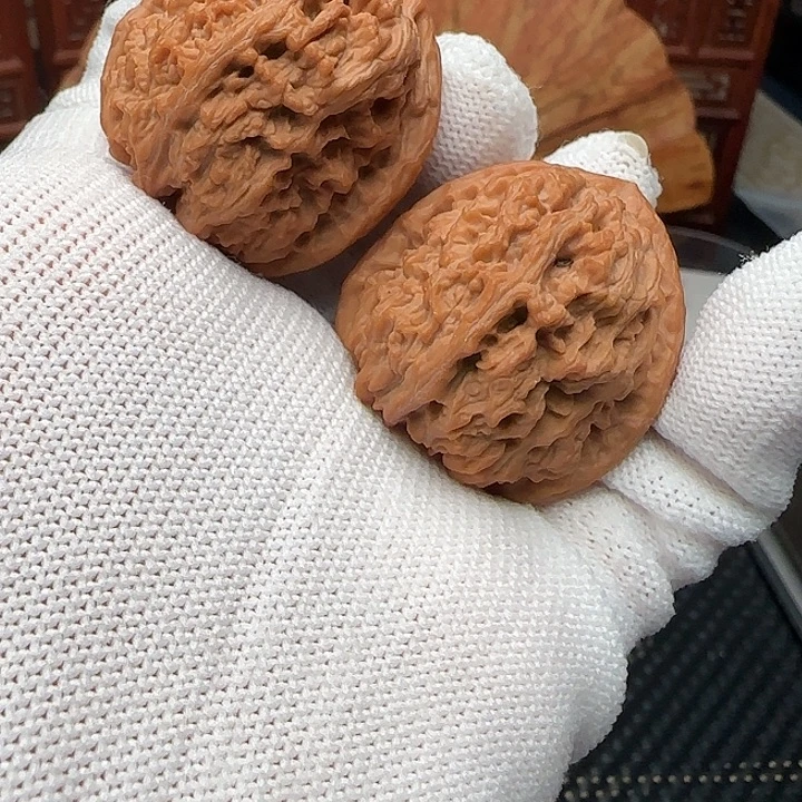 文玩核桃吊坠全品太行龙纹自然变异35