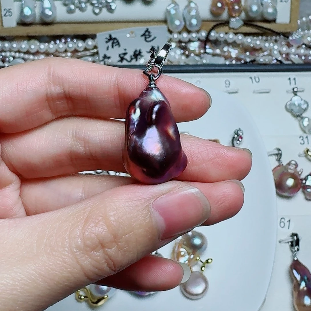 淡水珍珠未镶嵌吊坠(赠链)是**呀