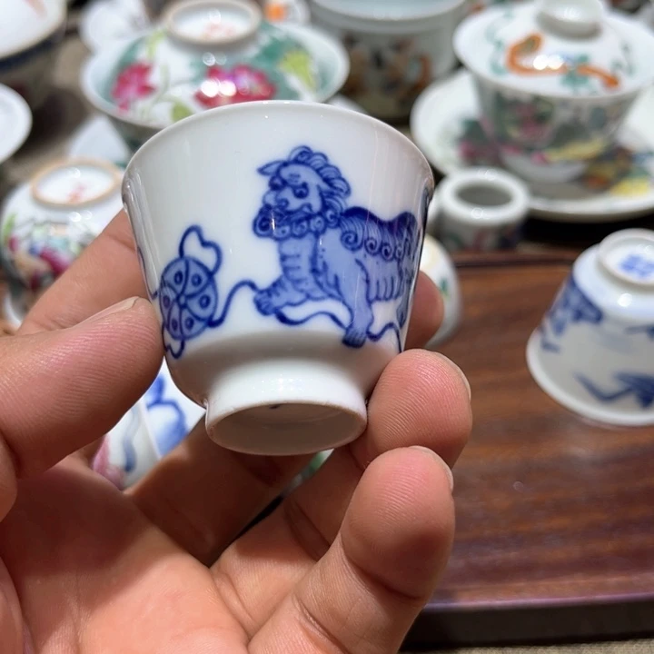 纯手绘精品盖碗杯