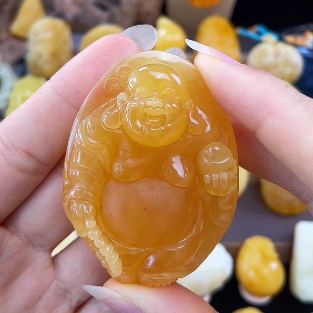 琥珀未镶嵌珠宝奇石花粉