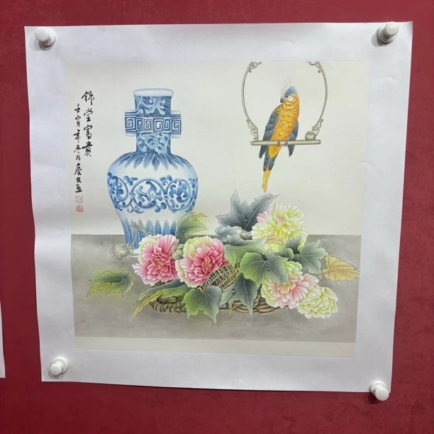 山水画作品书法书画