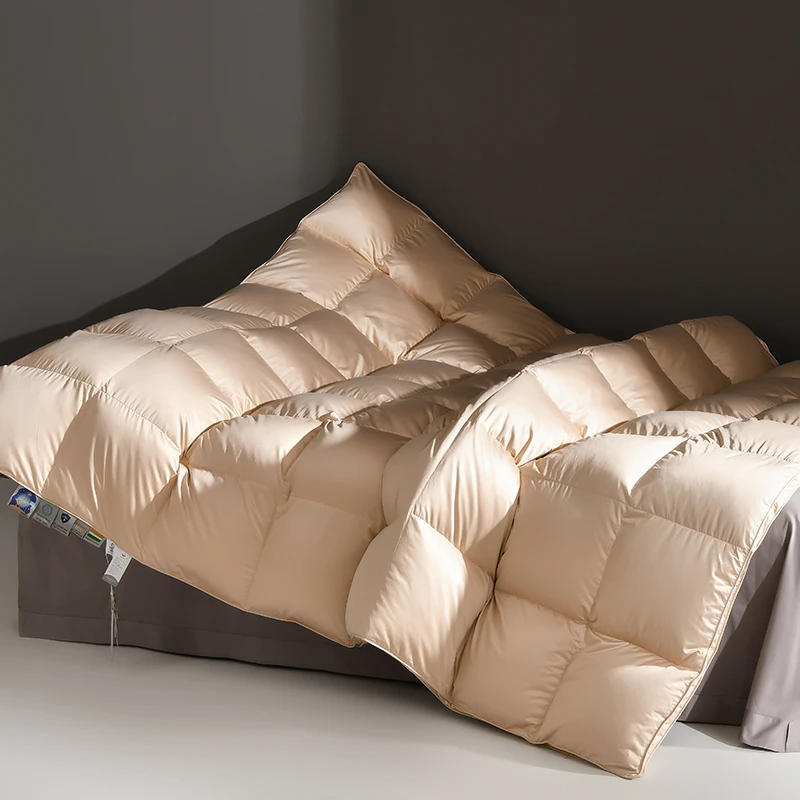 寝棉居新款 2025秋冬被高奢纯棉真丝95白鹅绒被羽绒被春秋冬被