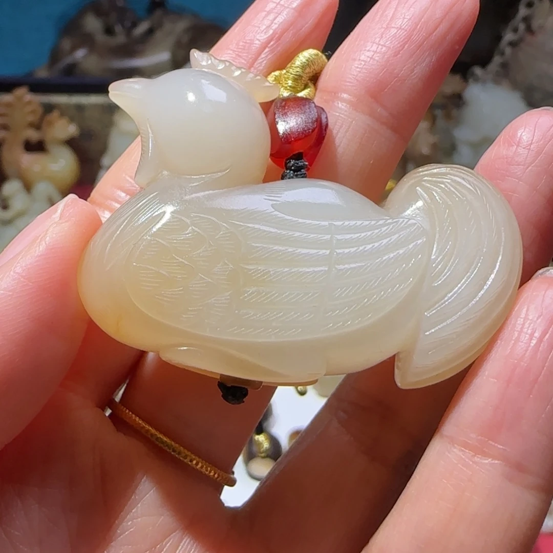 6***8和田玉未镶嵌挂件