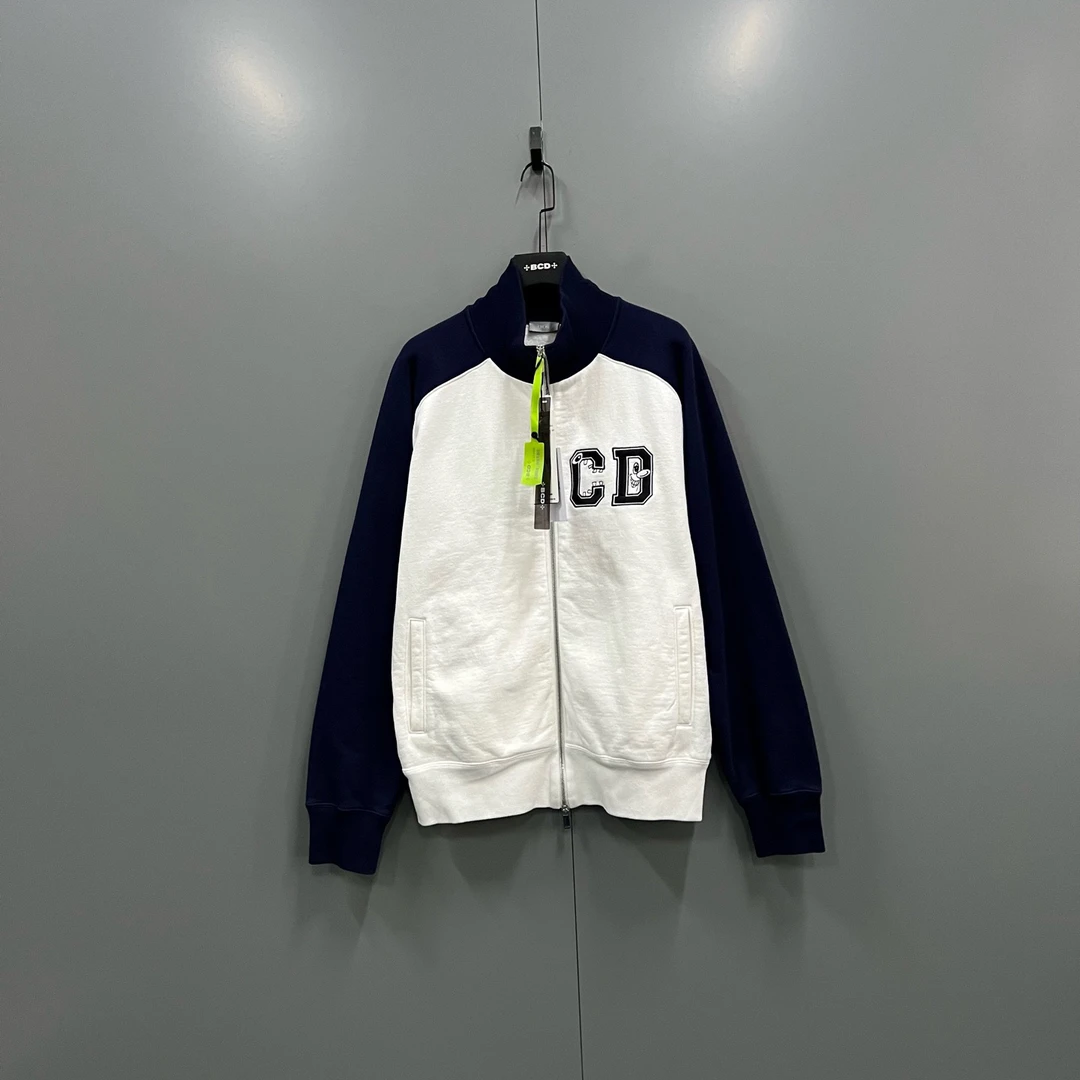 未使用 DIOR/迪奥 yy 拼色刺绣logo拉链外套 XL码/611050