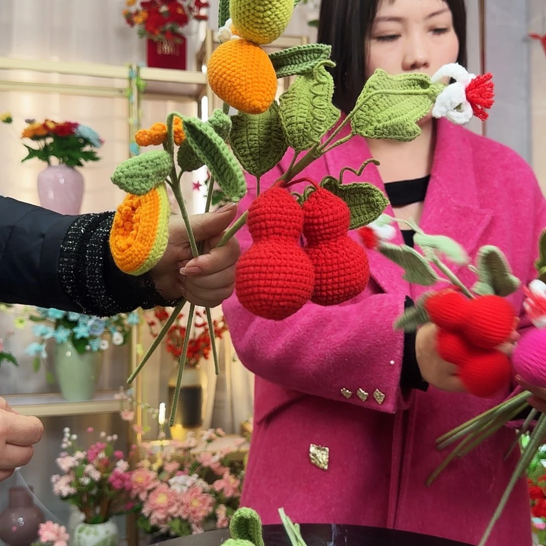纯手工钩织钩织水果