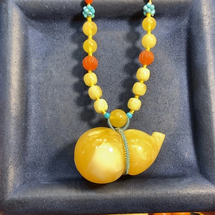 蜜蜡颈饰未镶嵌蜜蜡