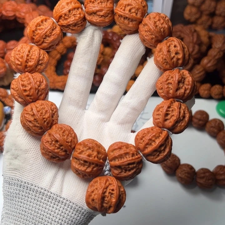 文玩核桃手串25树王龙脊手持