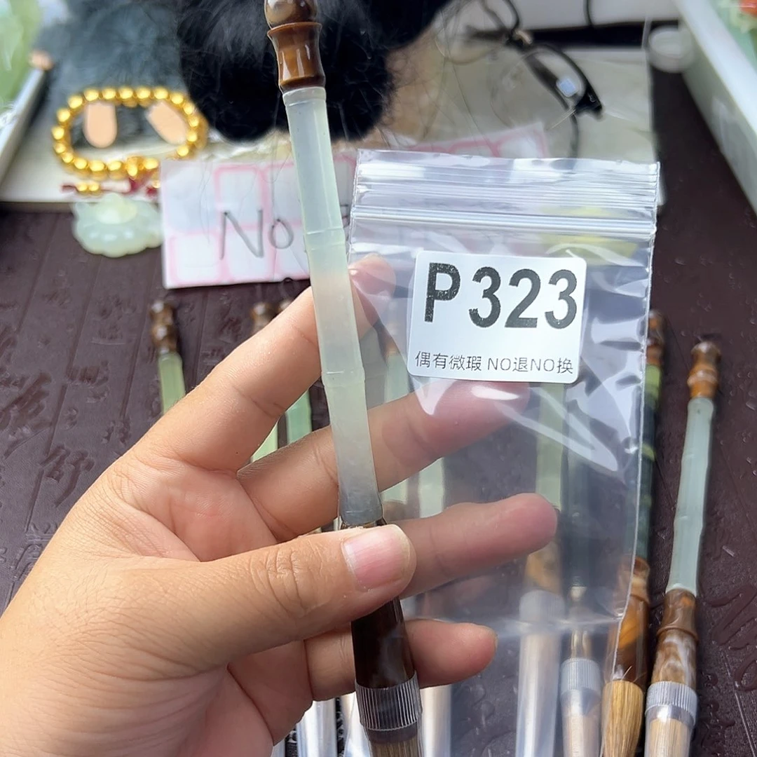 合金蛇纹石玉发饰用****1