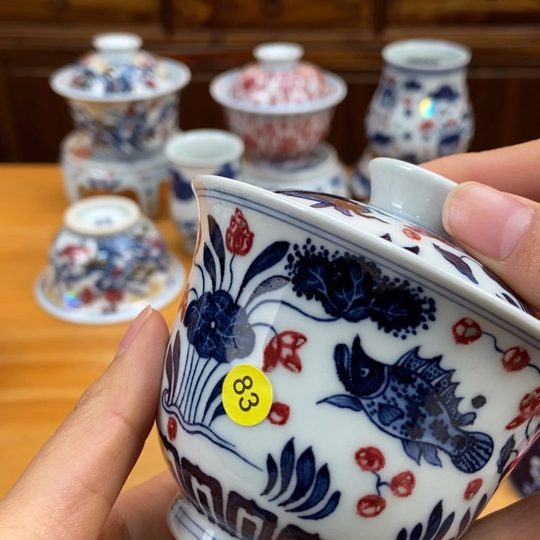 手绘现代茶具非古董