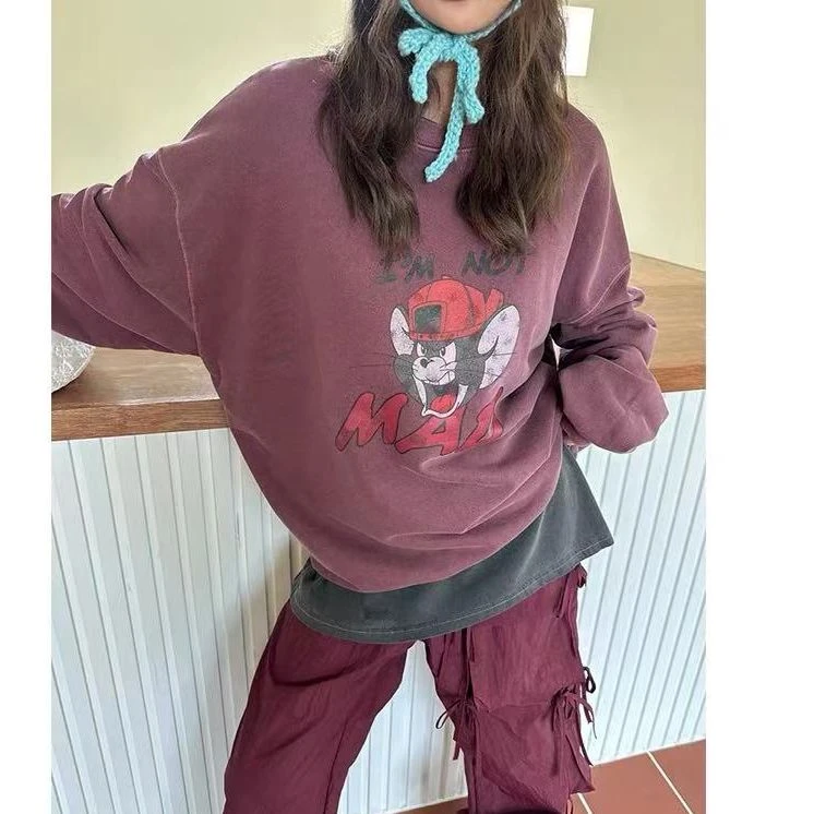 汤姆猫卫衣2239灰色