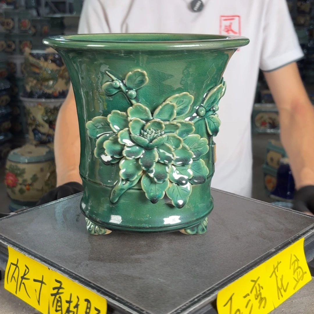 一风堂石湾花盆 内18*19