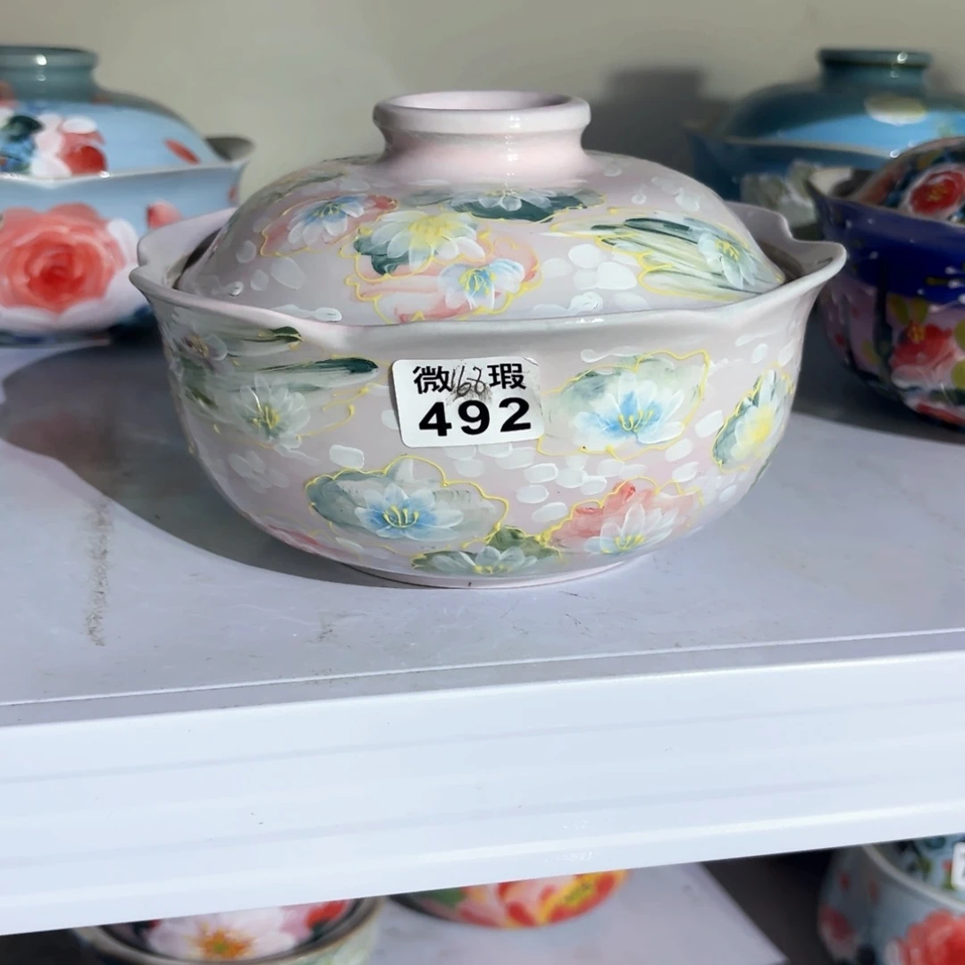 景德镇手绘高温釉下彩陶瓷茶具