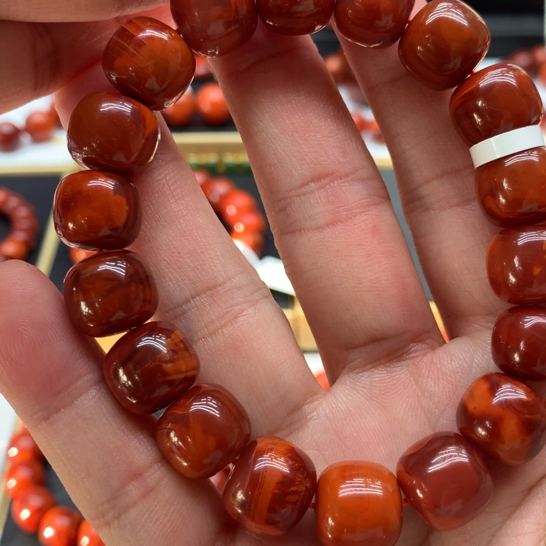 南红玛瑙手链未镶嵌