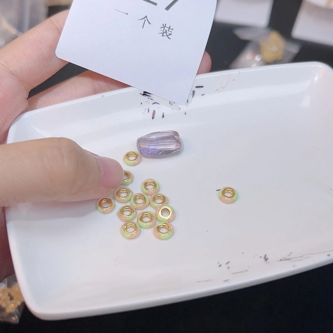 紫晶珠宝半成品银S925镀金镶嵌27