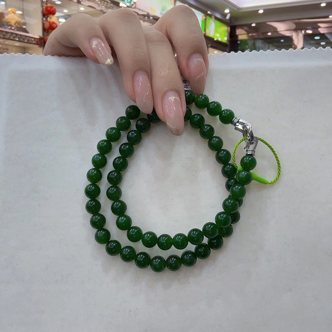 明***^和田玉（碧玉）未镶嵌颈饰