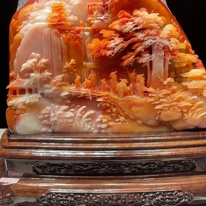 致***远寿山石山水画作品欣赏