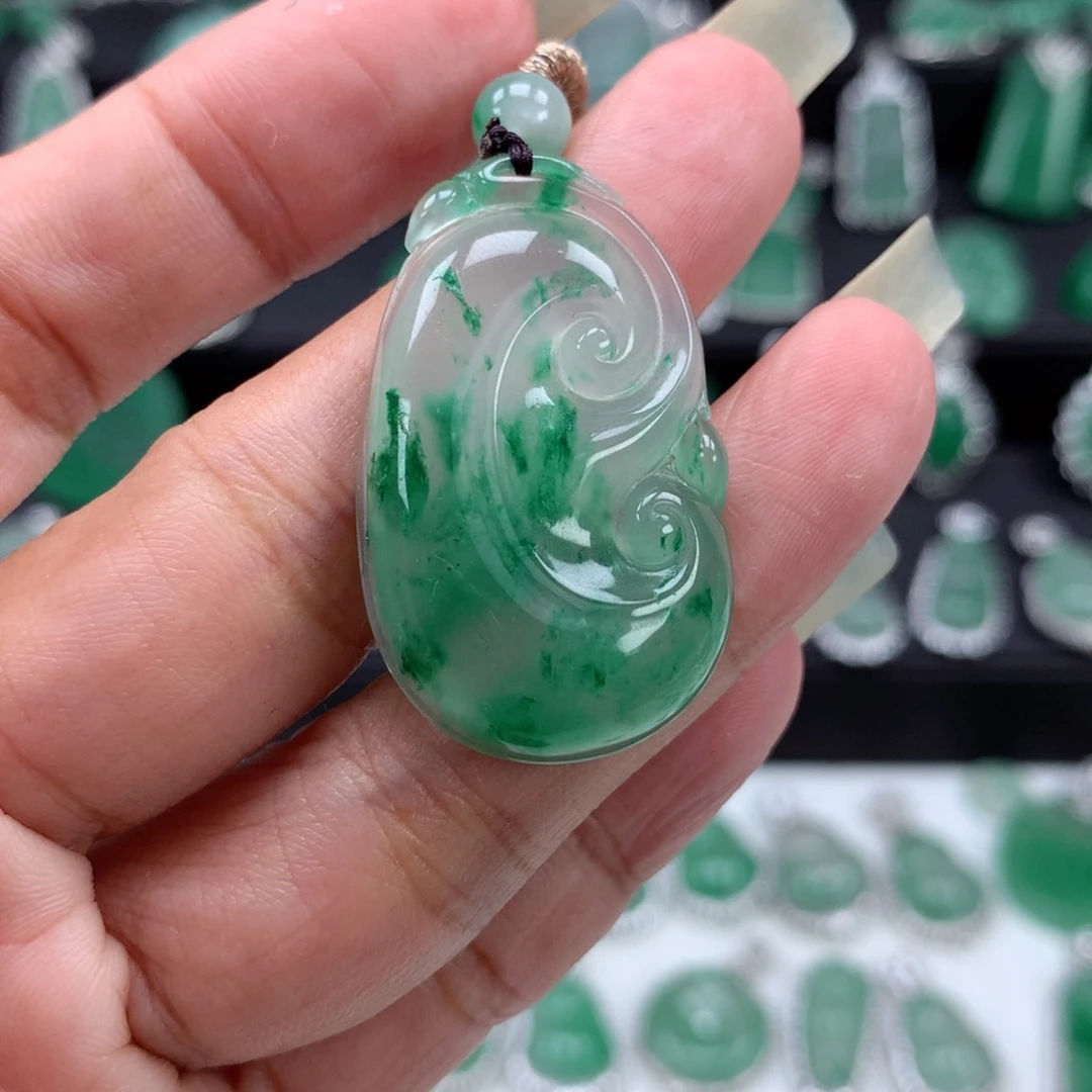 未镶嵌吊坠石英质玉（非洲翠）