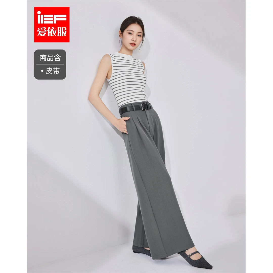 IEF/爱依服时尚套装2025夏季韩版休闲运动风通勤百搭上下套裤