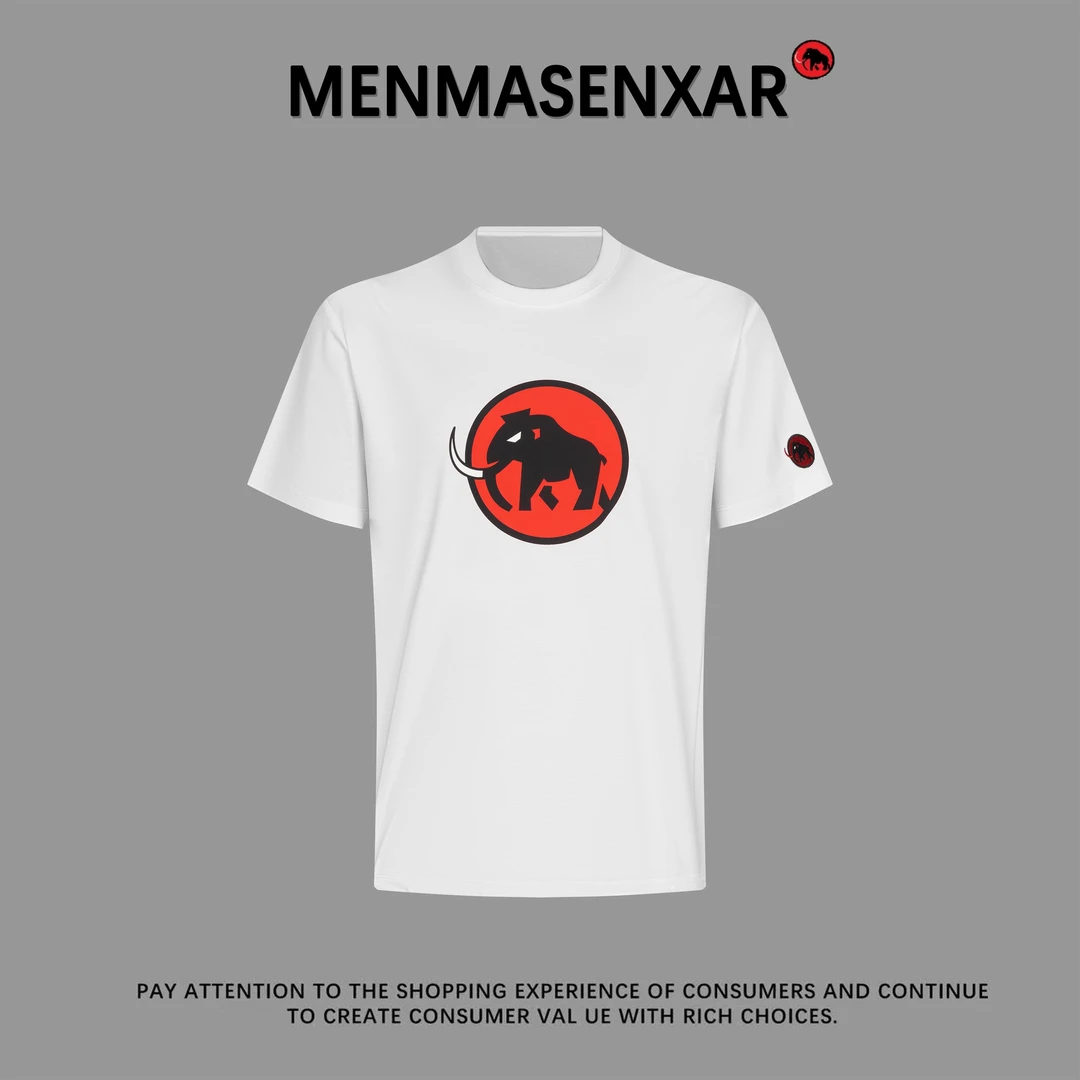 正品MENOMASENXAR/猛犸上衣印花舒适透气圆领短袖T恤男女款/夏季