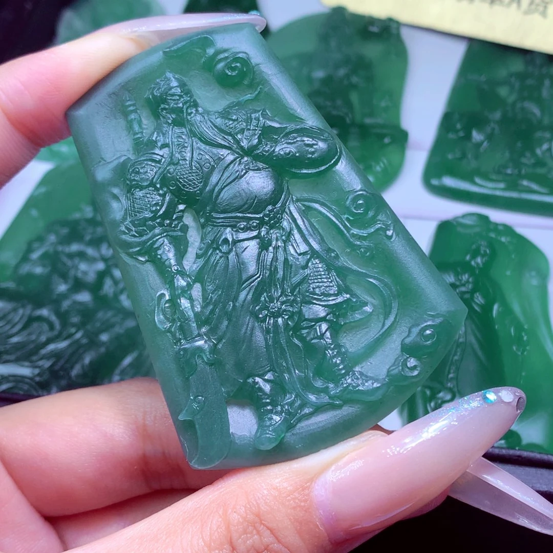 良***石定制翡翠未镶嵌天然缅甸翡翠A货毛货挂件
