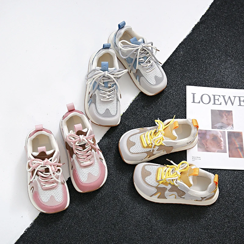 2025新款透气网面老爹鞋时尚休闲超轻百搭夏季