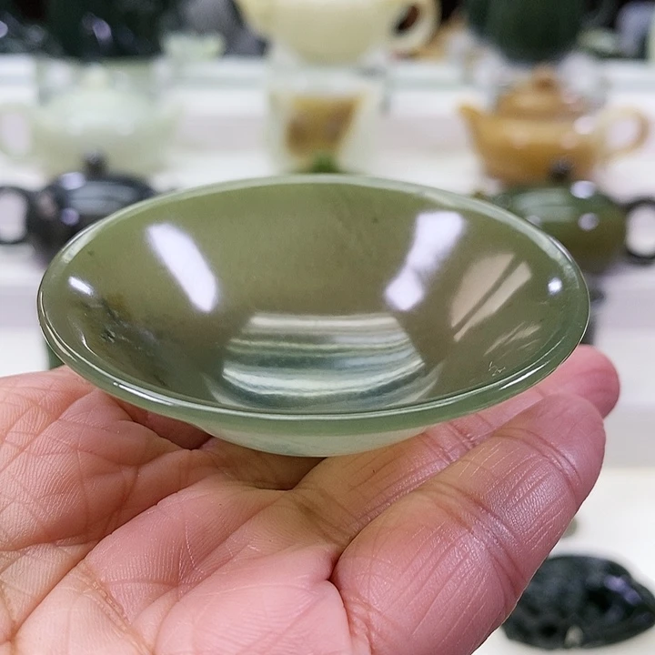 未镶嵌和田玉挂件茶杯40m l