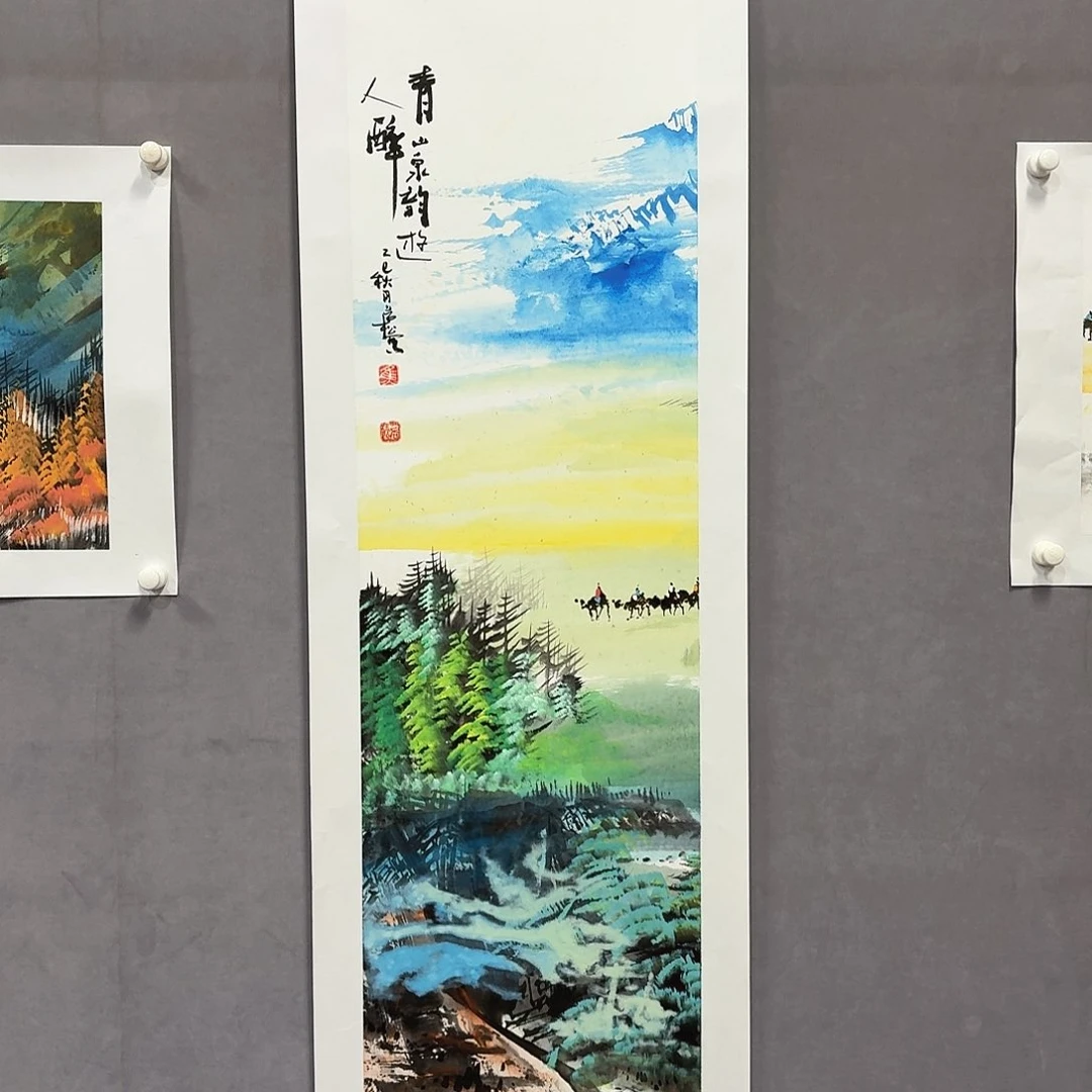 国画亲笔手绘放心去藏