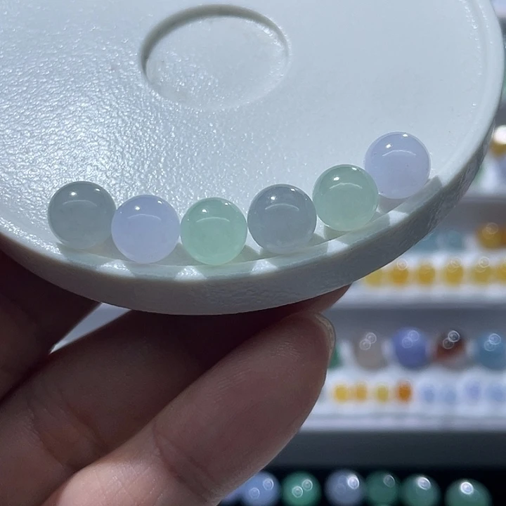 翡翠散珠翡翠圆珠 卡8