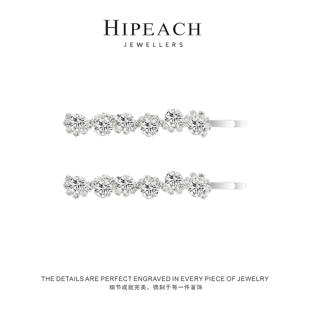 冷萃小花边夹2个装发夹078-001