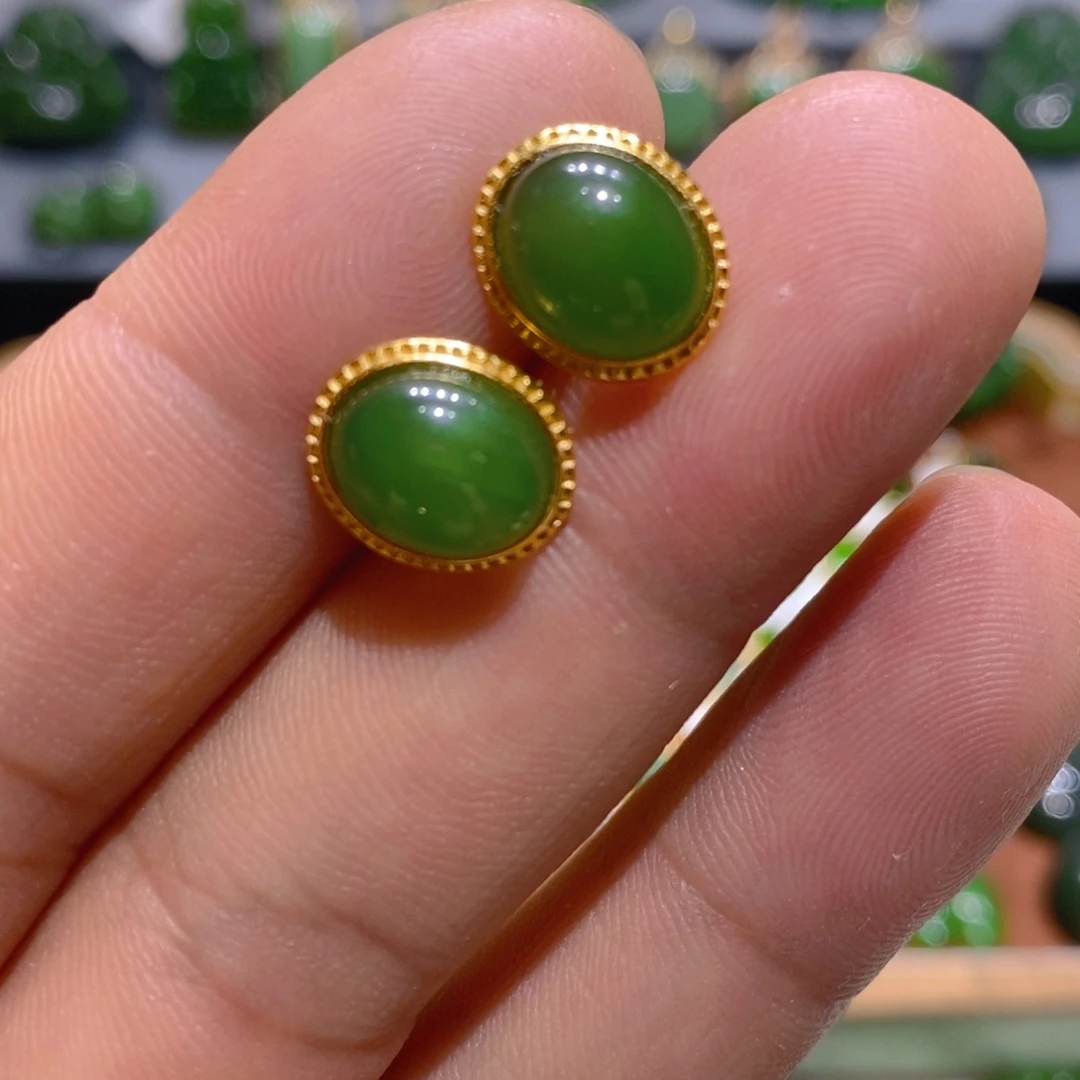 手链未镶嵌和田玉（碧玉）