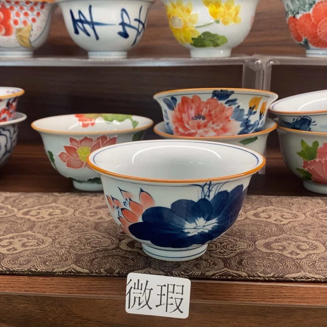 釉下彩老陶泥手工绘制