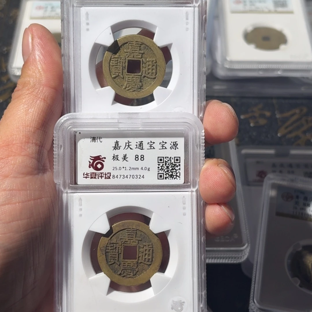 铜L***y大宝，嘉庆通宝2评级编号，0325.0324