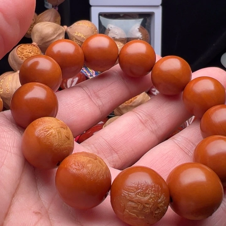 用***1手串/手链橄榄核1.8正圆美女风景