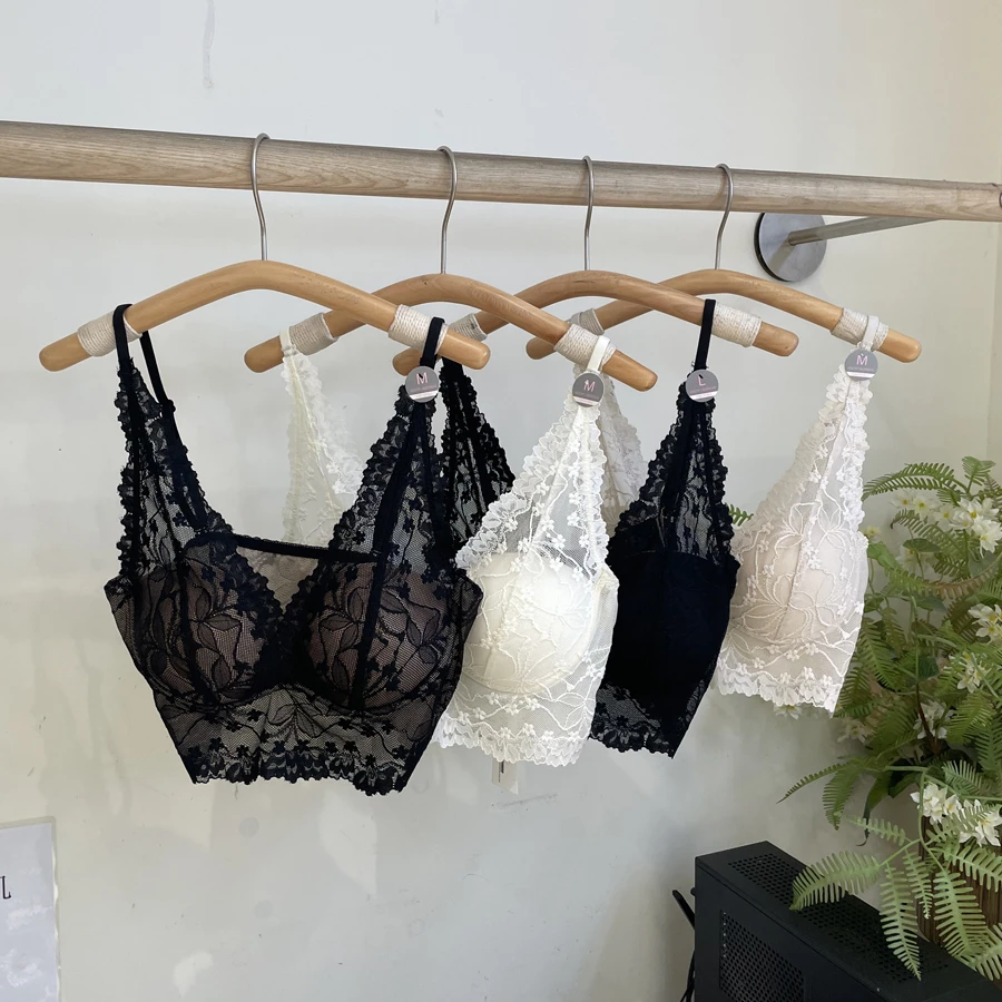 米娅林夏季时尚性感法式蕾丝打底美背纯色吊带背心女士白色女士