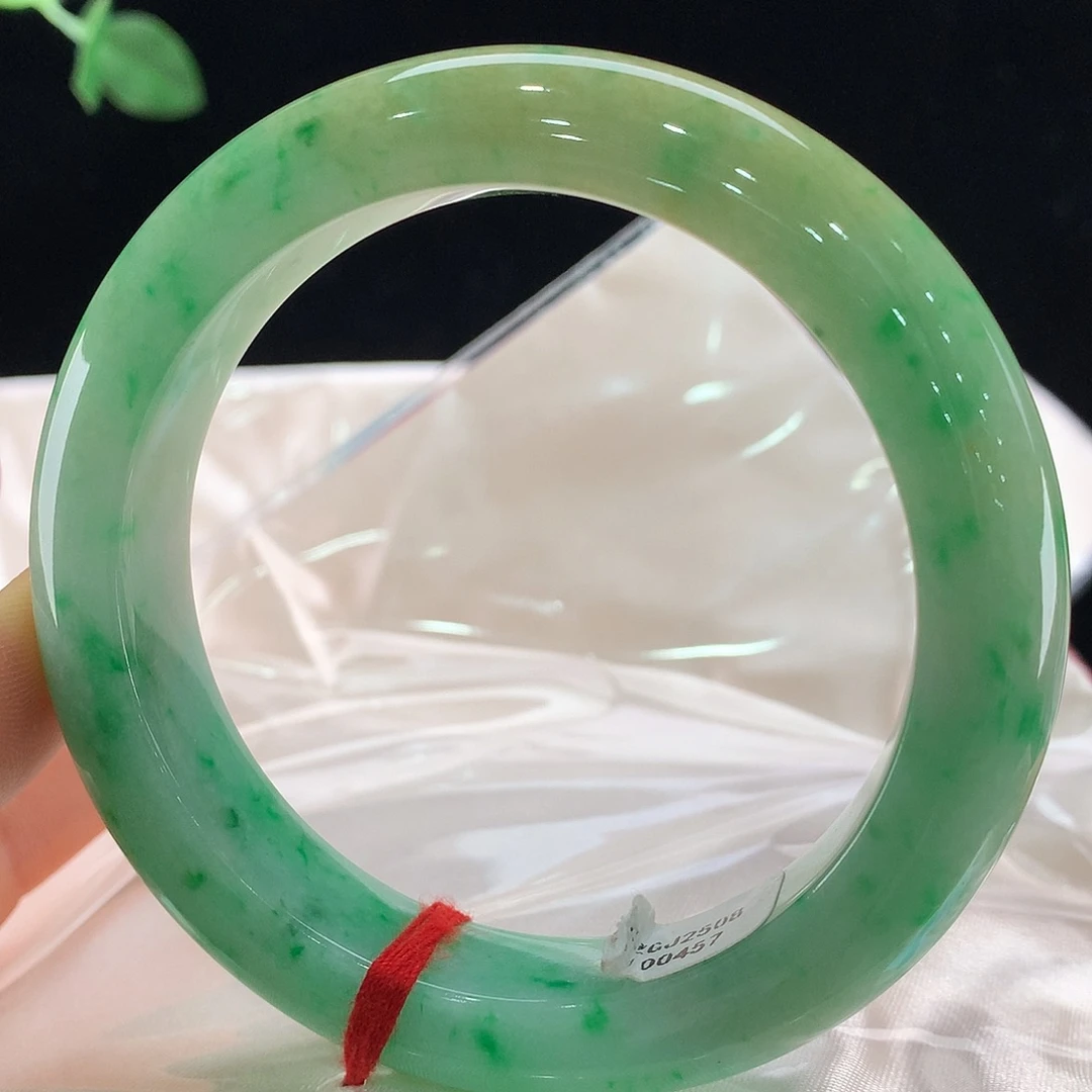 翡翠未镶嵌手镯0456