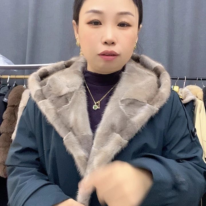 皮草派克大衣外套女装