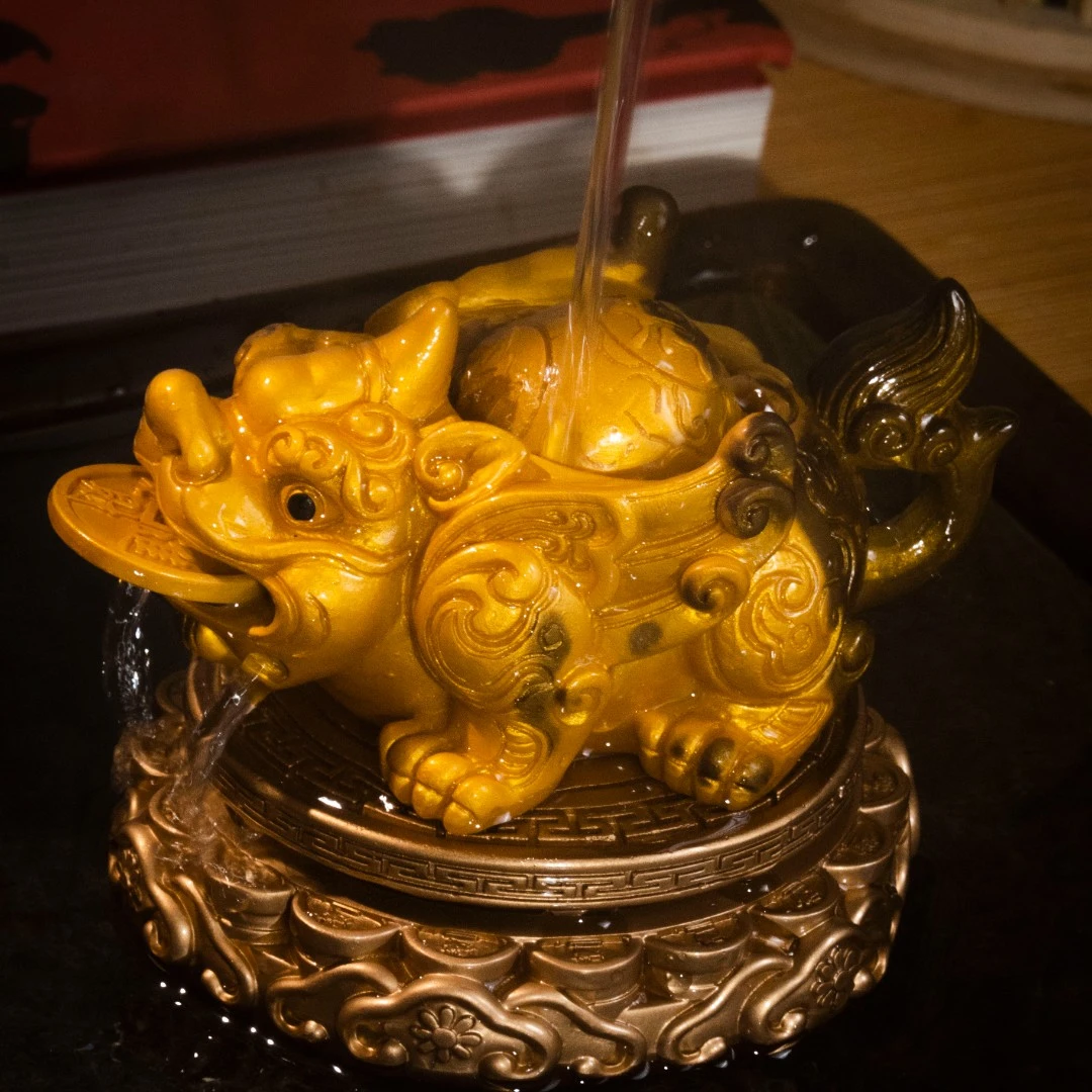 变色茶宠貔貅茶台桌面摆件金蟾茶从宠茶玩精品茶具装饰品摆设高档