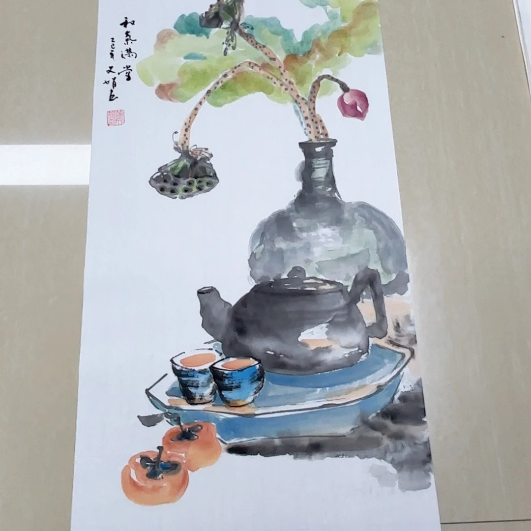 国画国画作品多次
