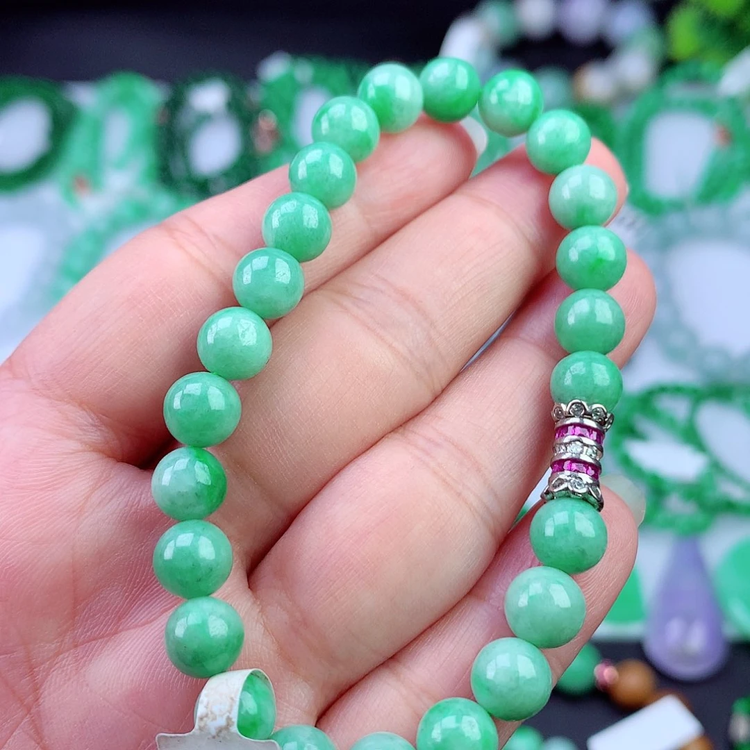 未镶嵌手链翡翠手串