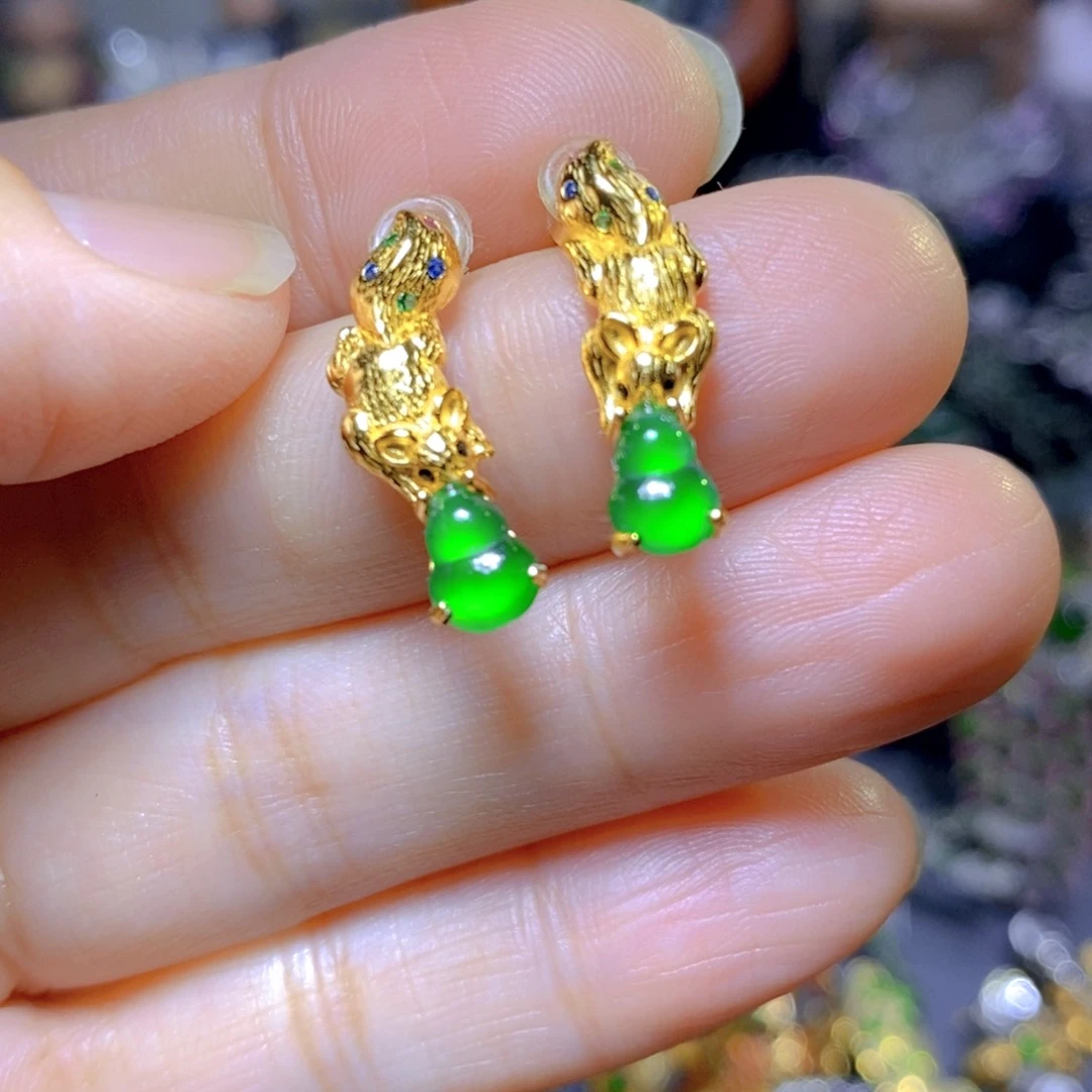 翡翠颈饰银S925镶嵌天然翡翠