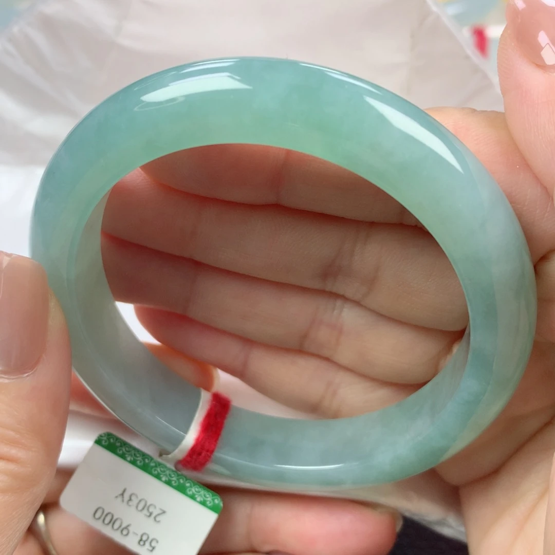 未镶嵌手镯翡翠缅甸天然翡翠58圈