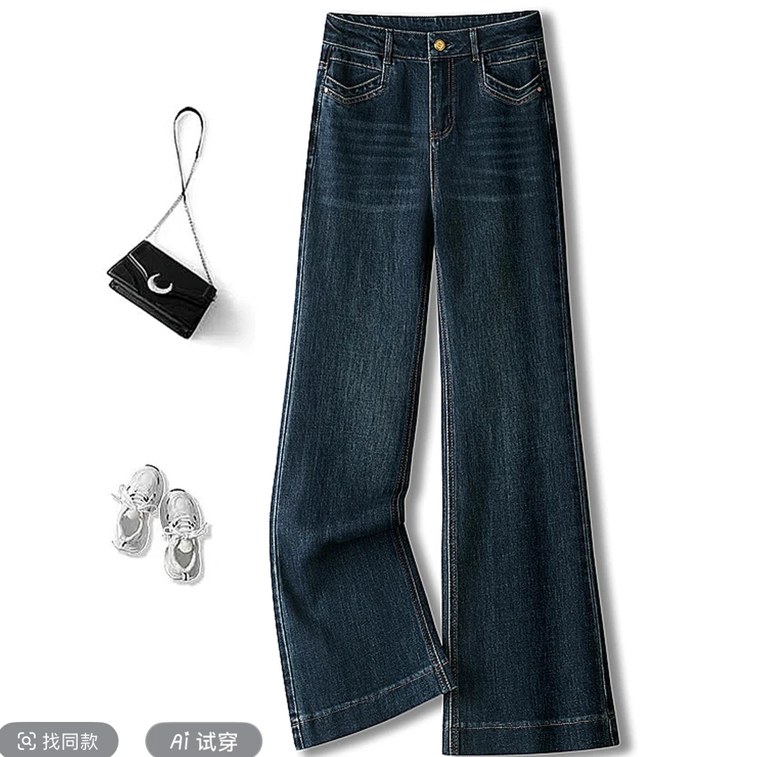 9551新款高腰弹力牛仔裤修身时尚百搭休闲显瘦长裤子